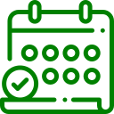 Le contraste saisissant d'une horloge blanche sur fond noir met clairement en valeur le cadran et les aiguilles.